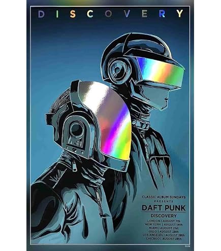 Daft Punk Poster Paper Print (18 inch X 12 inch, Rolled) : Amazon